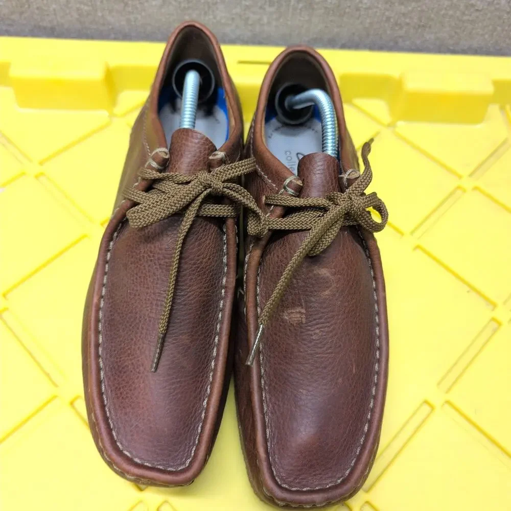 Clarks Shacre II Run Men's Beeswax Brown Leather Shoes Size 10 M